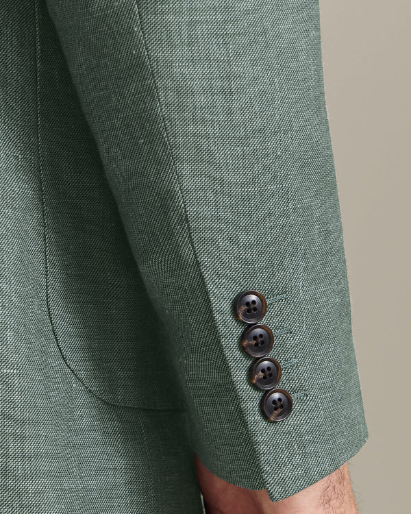 Linen Cotton Jacket - Green