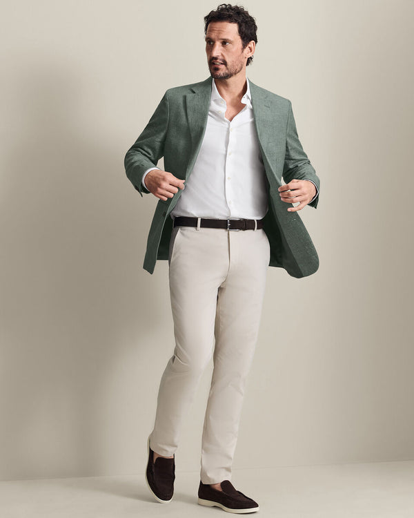 Linen Cotton Jacket - Green