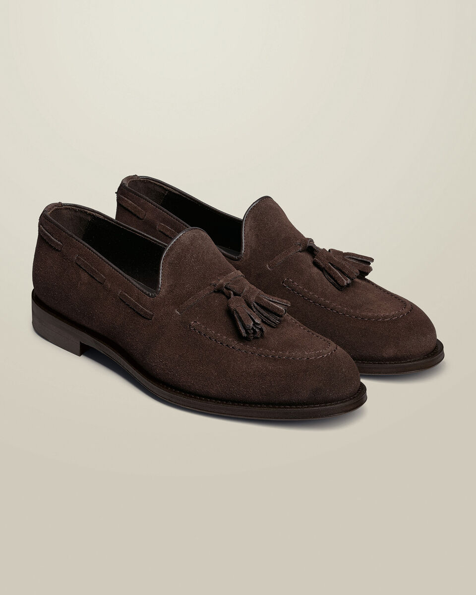 Suede Tassel Loafers - Chocolate Brown Secondary image