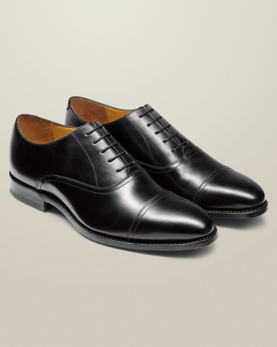 Leather Oxford Shoes - Black