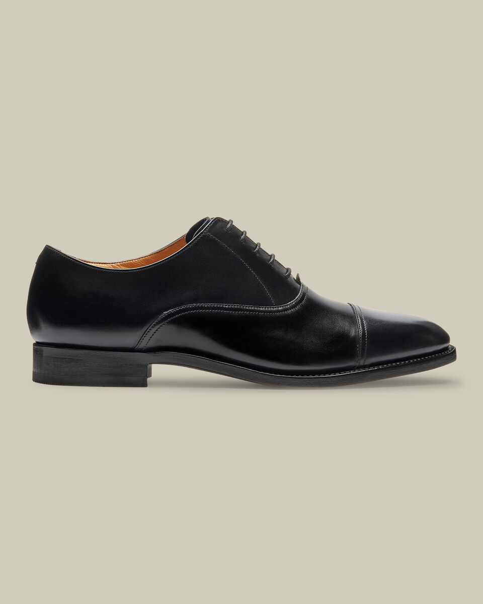 Leather Oxford Shoes - Black