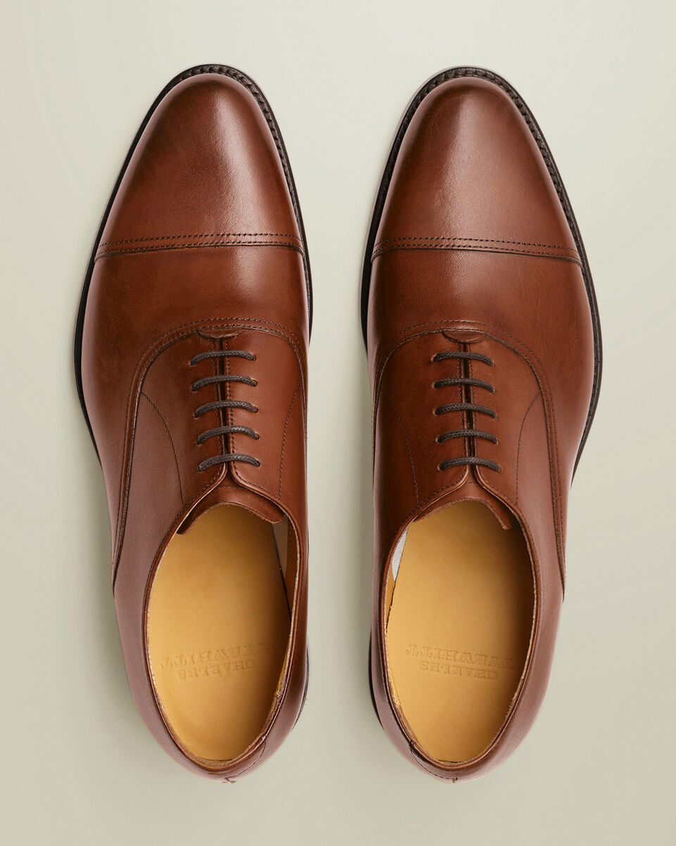 Leather Oxford Shoes - Chestnut Brown Secondary image