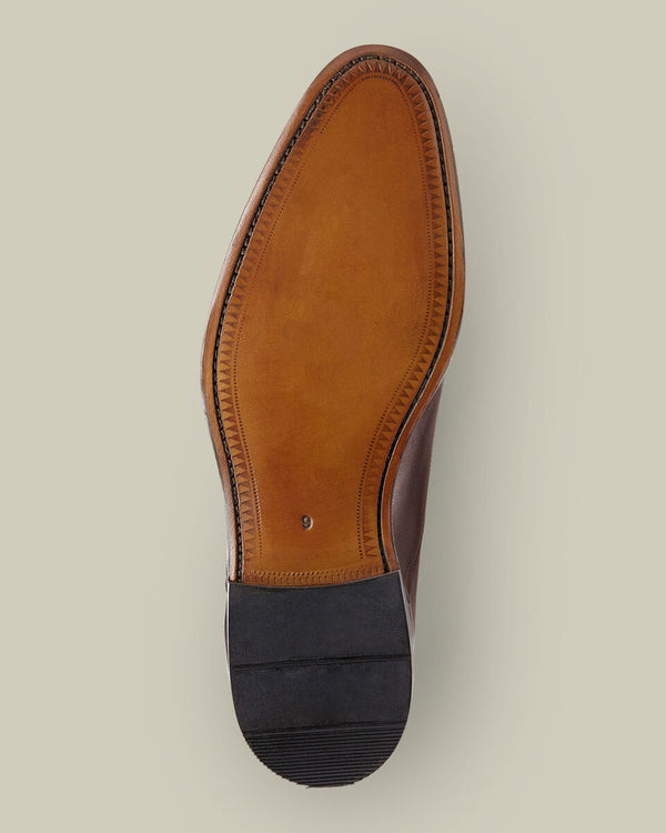 Leather Oxford Shoes - Dark Chocolate