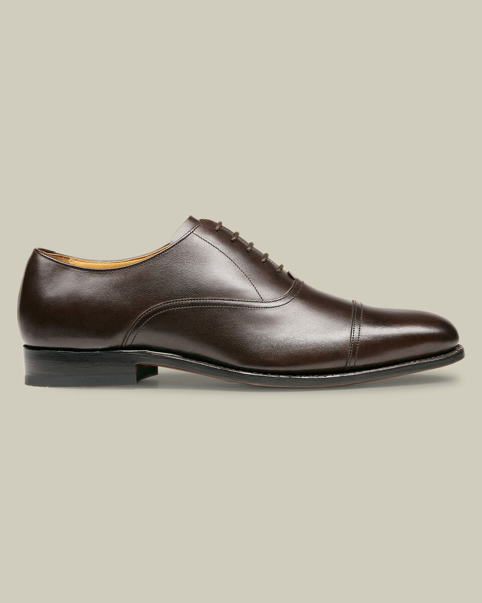 Leather Oxford Shoes - Dark Chocolate Main image