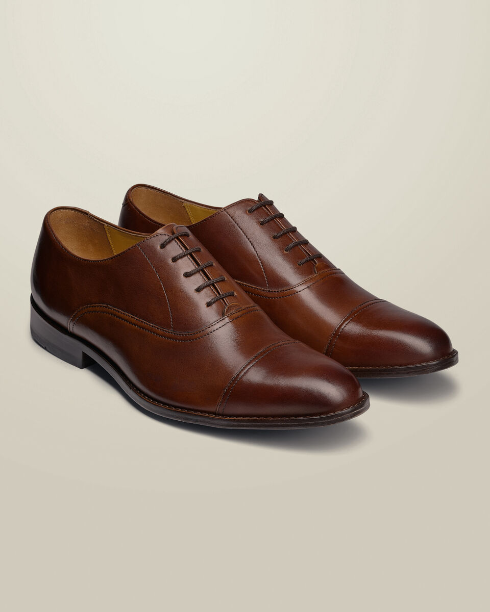 Leather Oxford Shoes - Chocolate Brown Secondary image