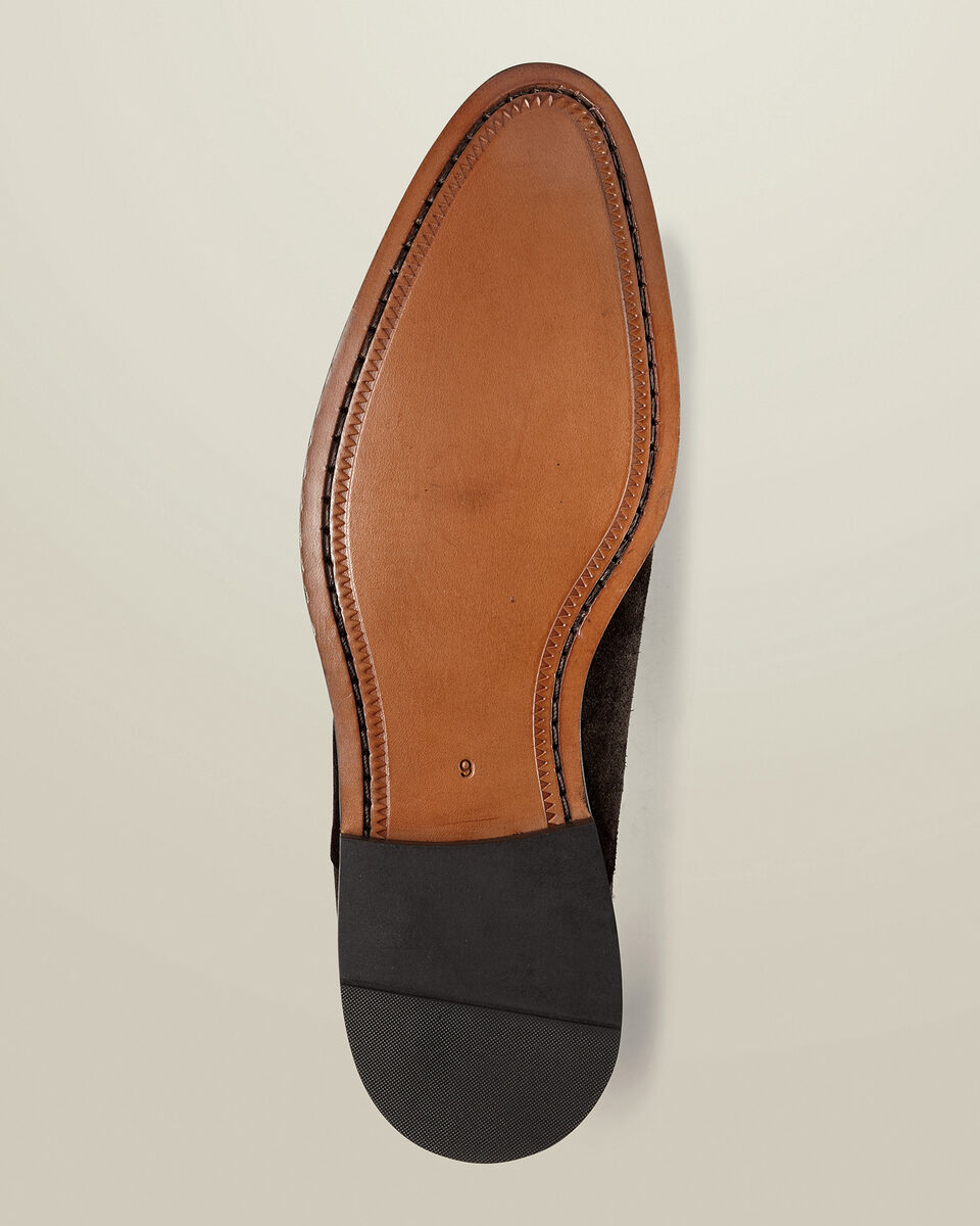 Suede Oxford Shoes - Dark Chocolate