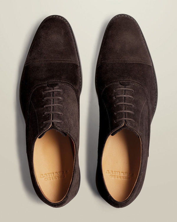 Suede Oxford Shoes - Dark Chocolate