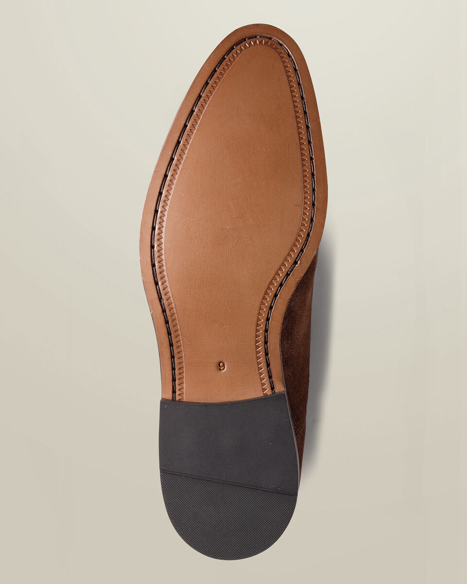 Suede Oxford Shoes – Chocolate Brown