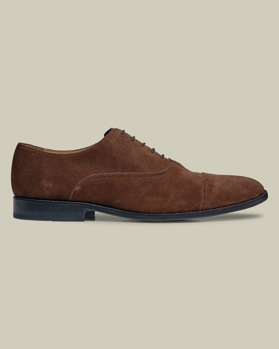 Suede Oxford Shoes – Chocolate Brown Main image