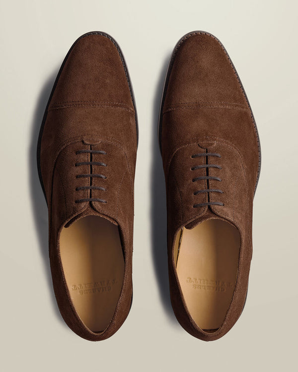 Suede Oxford Shoes – Chocolate Brown