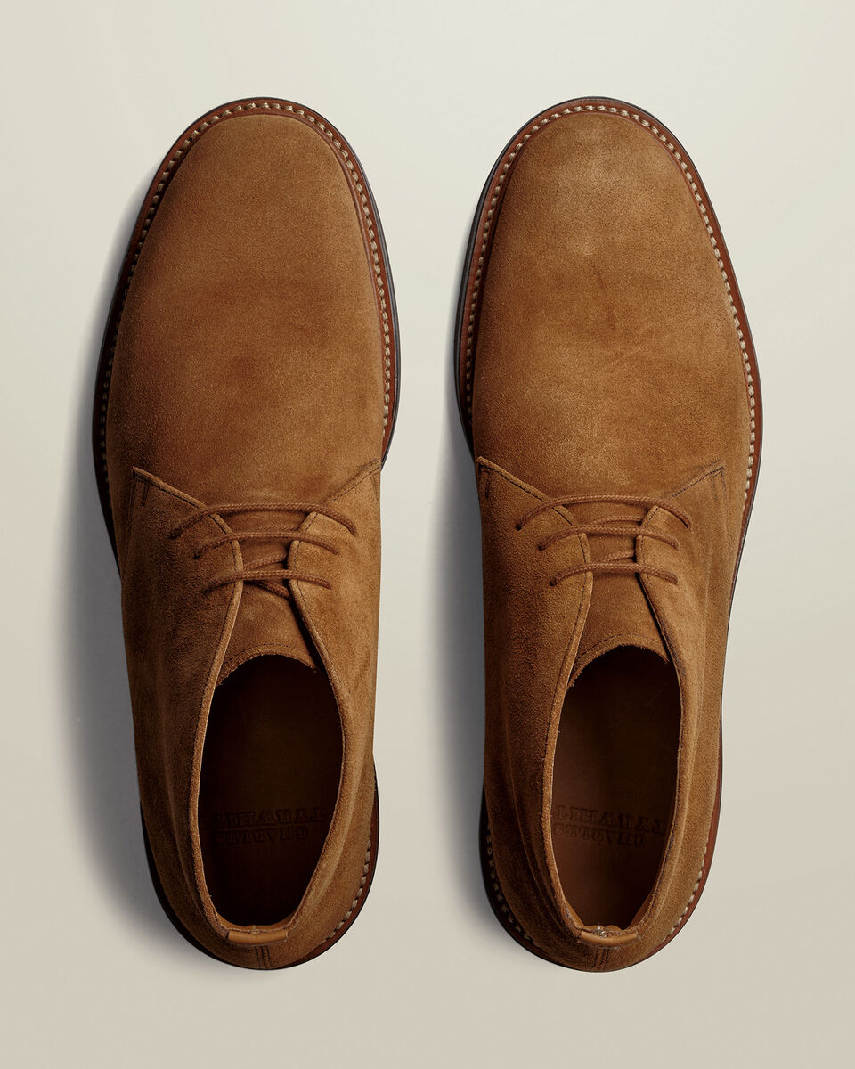 Suede Chukka Boots - Tobacco Brown