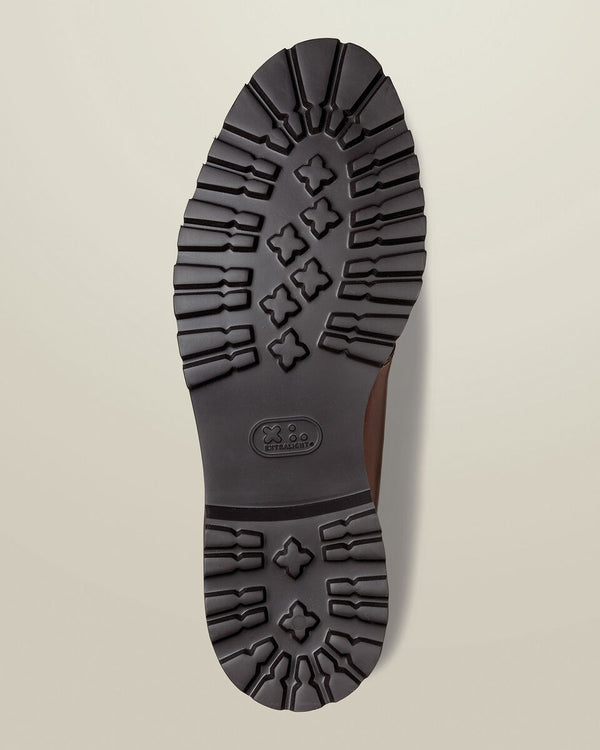 Rubber Sole Boots - Dark Tan