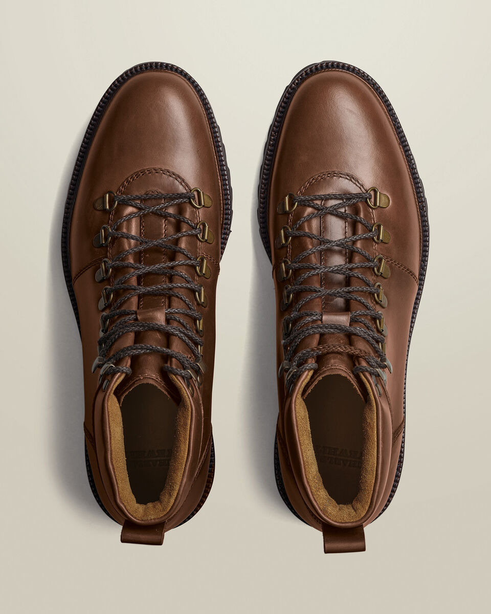 Rubber Sole Boots - Dark Tan