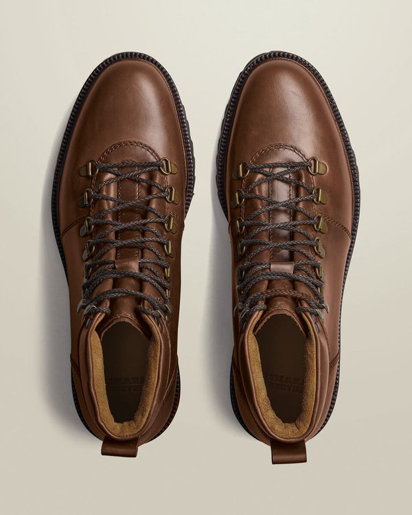 Rubber Sole Boots - Dark Tan