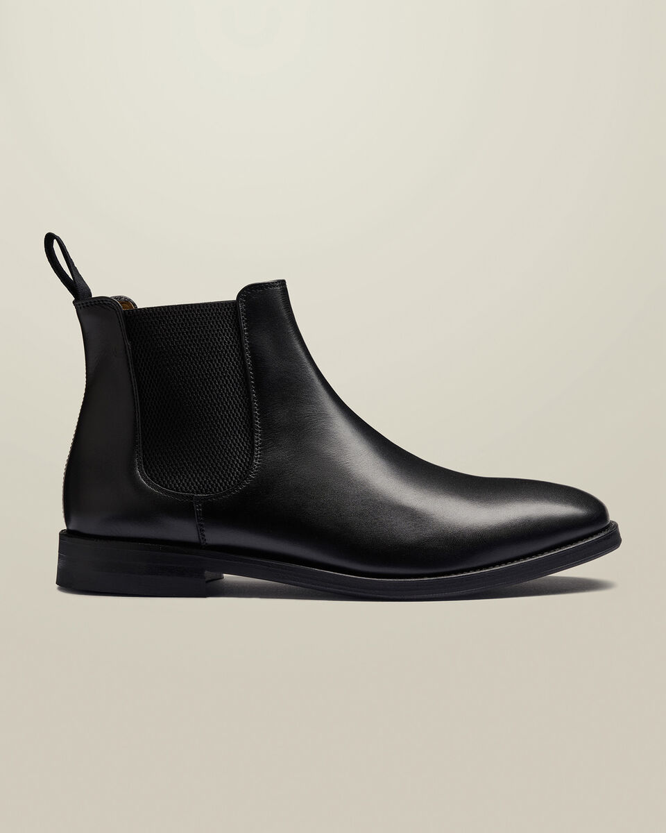 Leather Chelsea Boots - Black