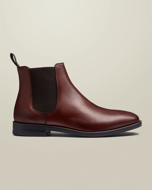 Leather Chelsea Boots – Chestnut Brown