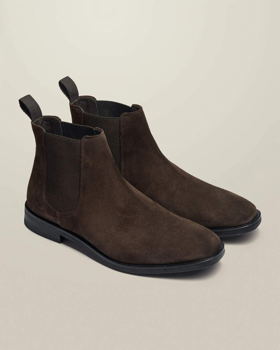Suede Chelsea Boots – Chocolate Brown Secondary image