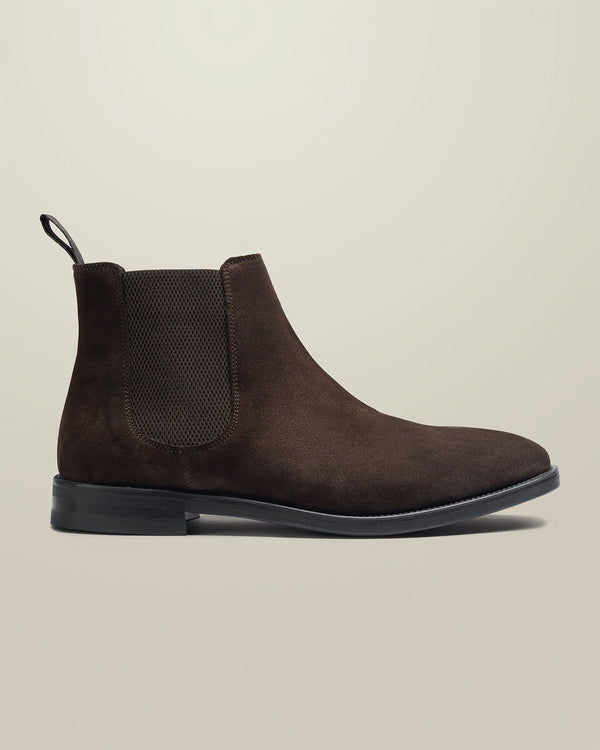 Suede Chelsea Boots – Chocolate Brown