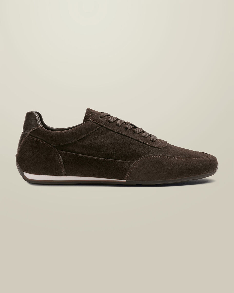 Suede Smart Sneakers - Dark Chocolate