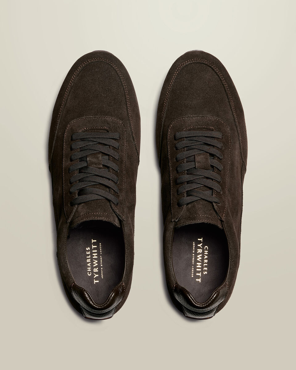 Suede Smart Sneakers - Dark Chocolate