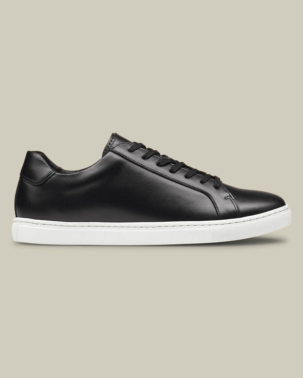 Leather Dress Sneakers - Black