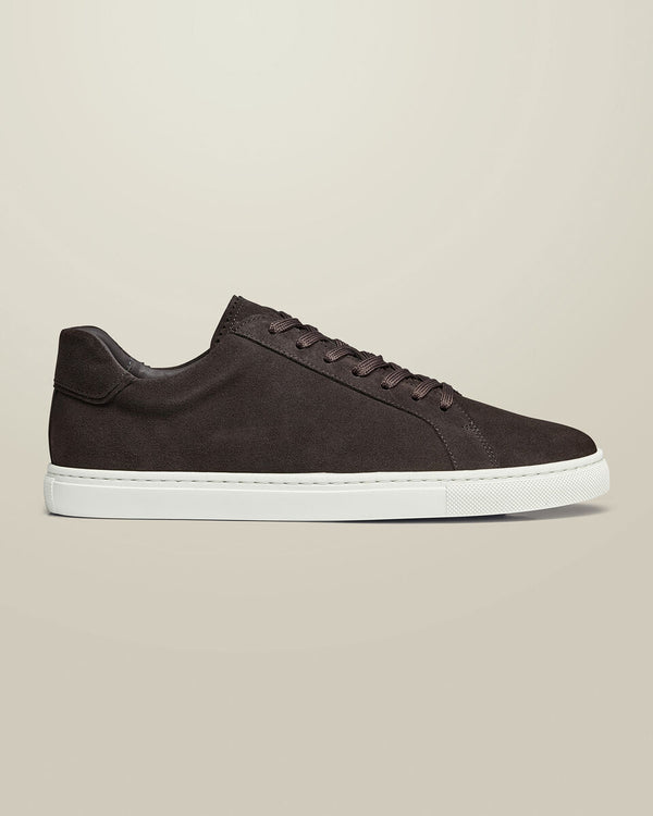 Suede Dress Sneakers - Charcoal Gray
