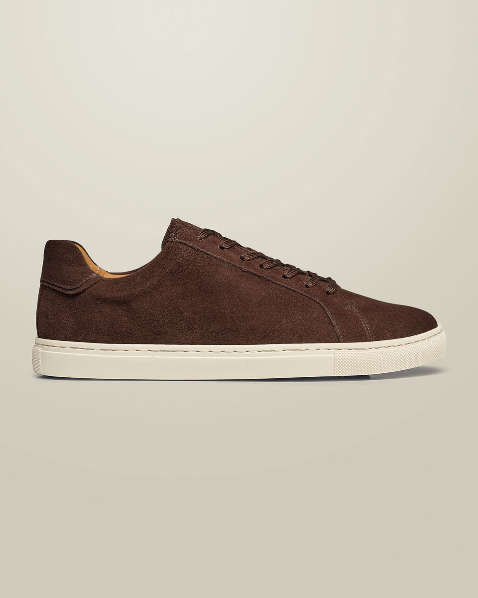 Suede Dress Sneakers - Chocolate Brown Main image