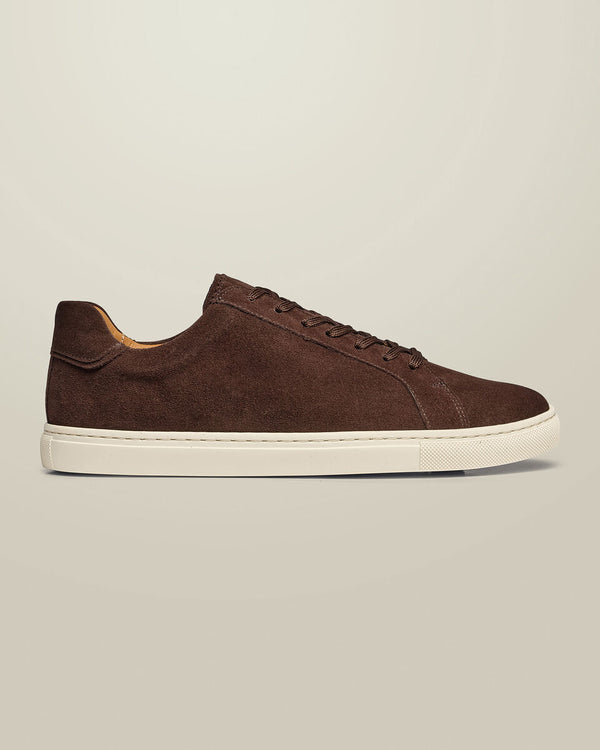 Suede Dress Sneakers - Chocolate Brown