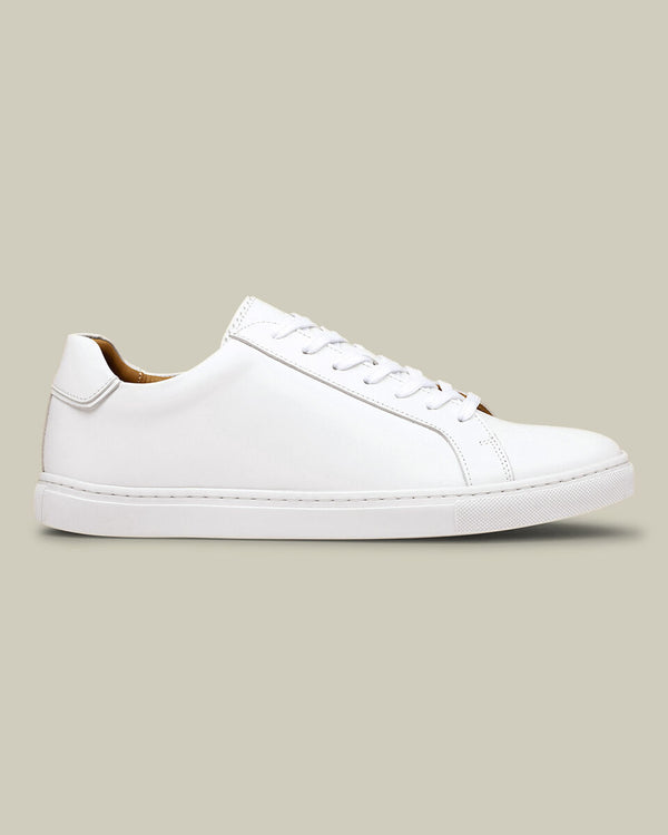 Leather Dress Sneakers - White