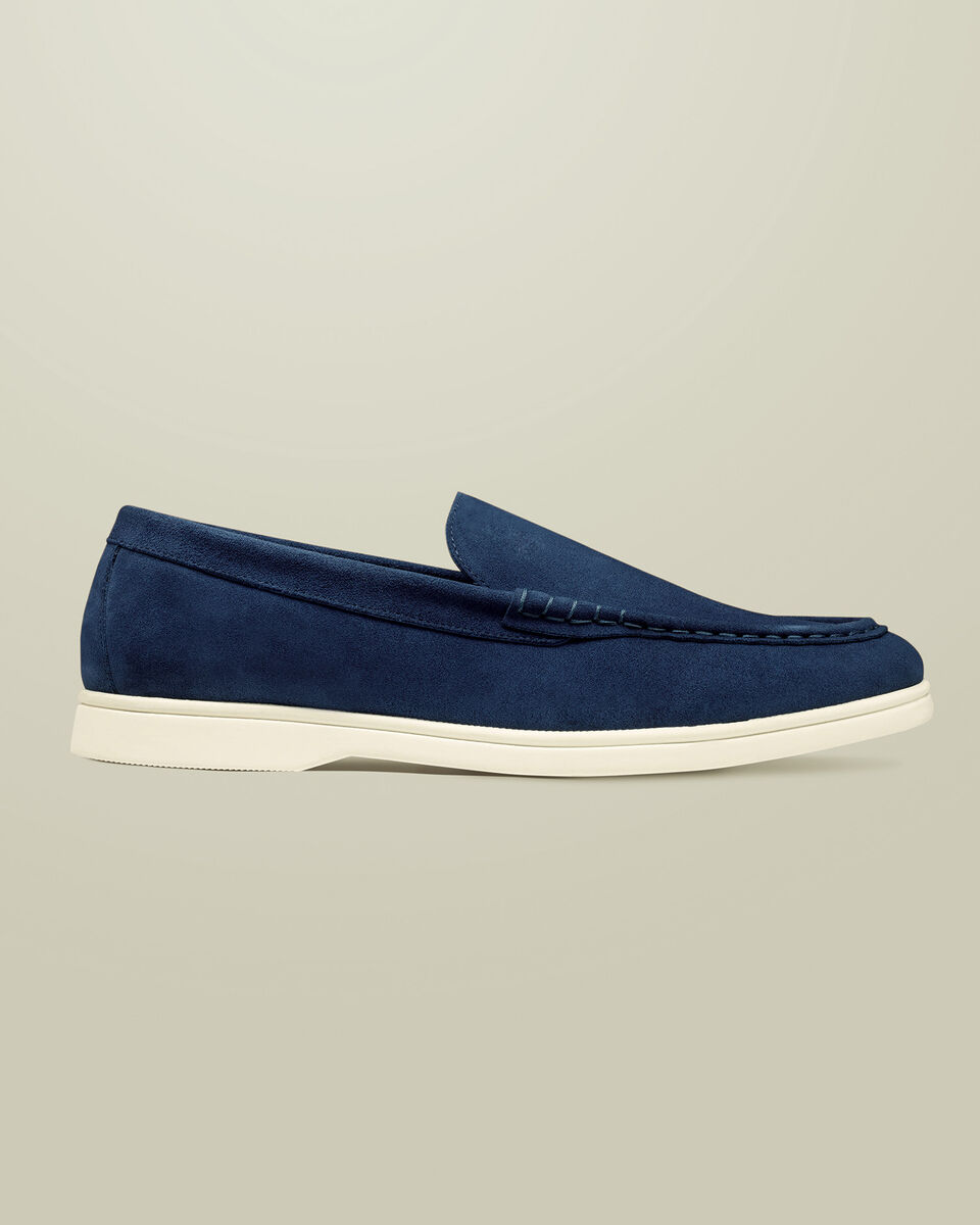 Suede Slip-On Loafer - French Blue Main image