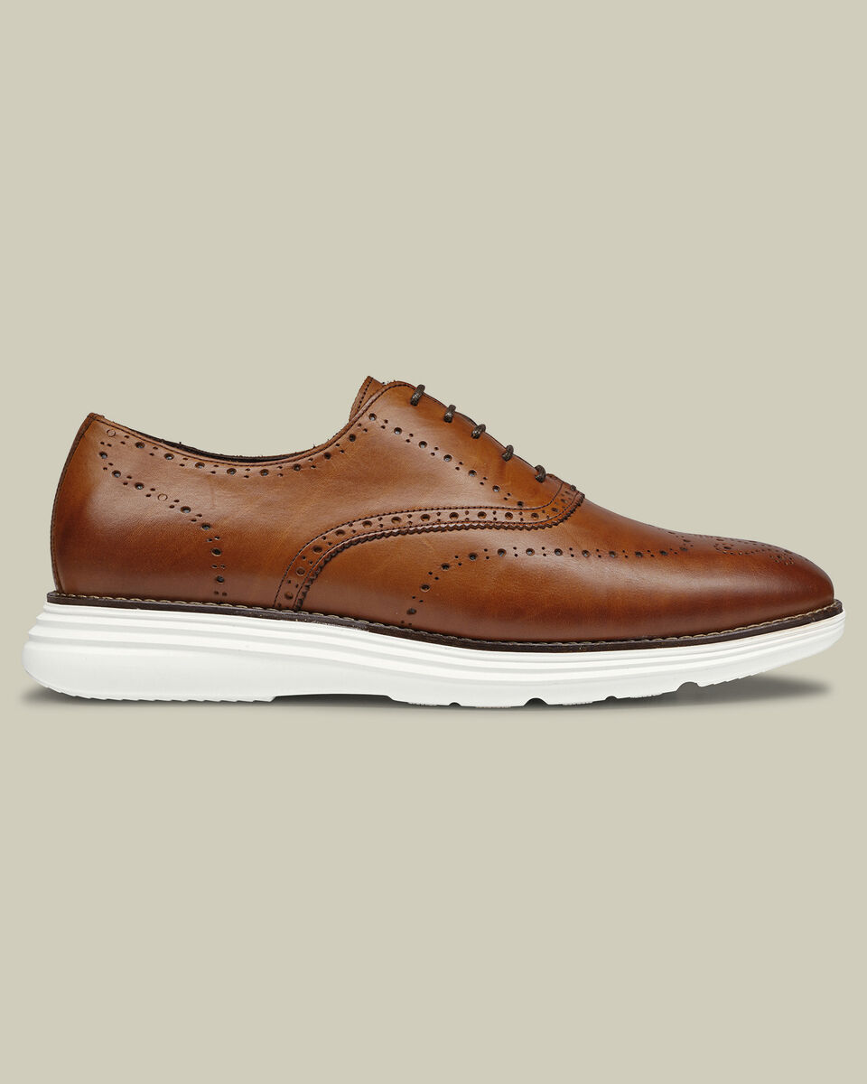 Leather Dress Sneakers - Walnut Brown