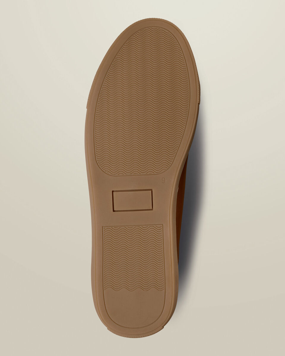Gum Sole Leather Dress Sneakers - Dark Tan