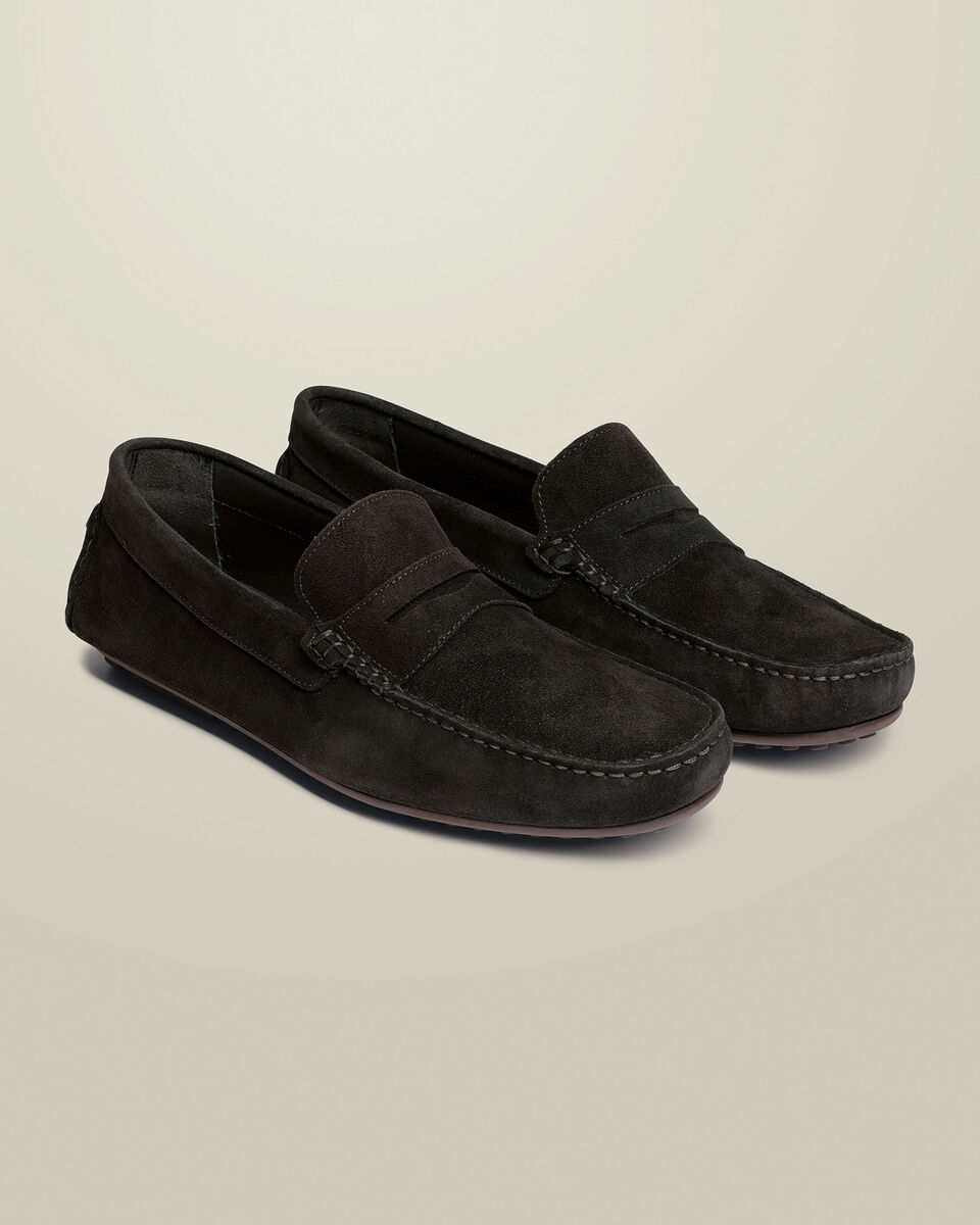 Suede Moccasins - Dark Chocolate Secondary image
