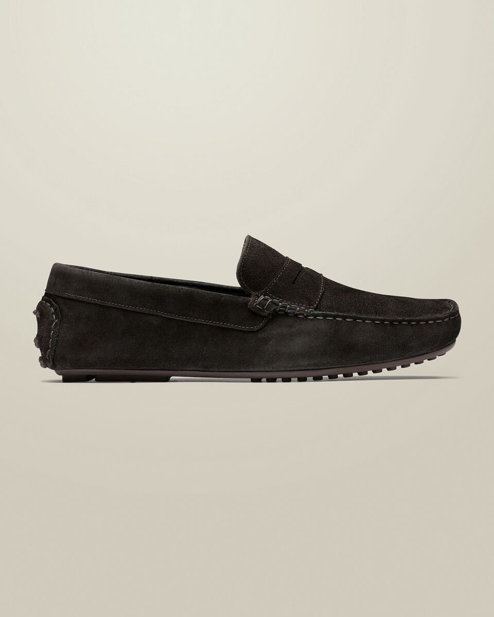 Suede Moccasins - Dark Chocolate