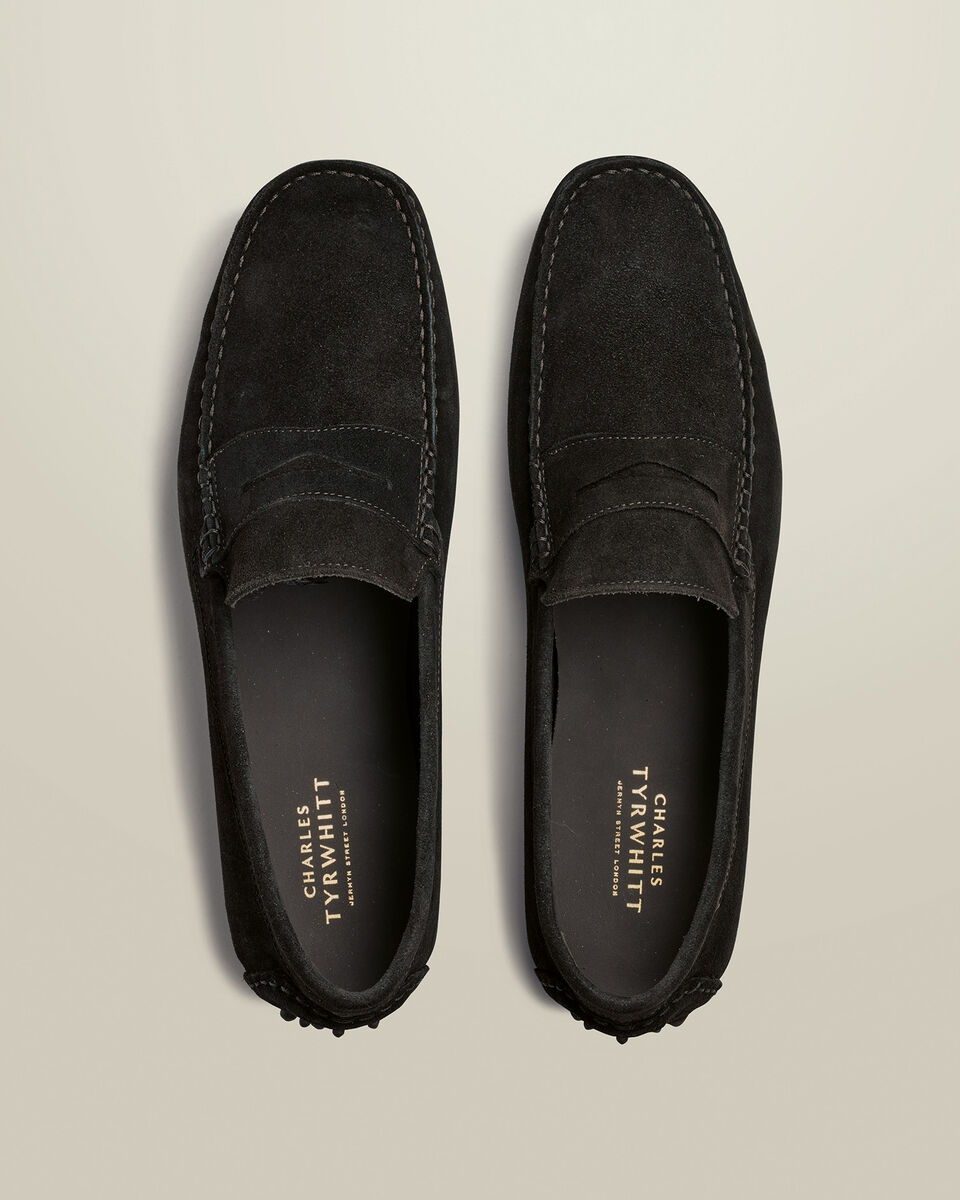 Suede Moccasins - Dark Chocolate