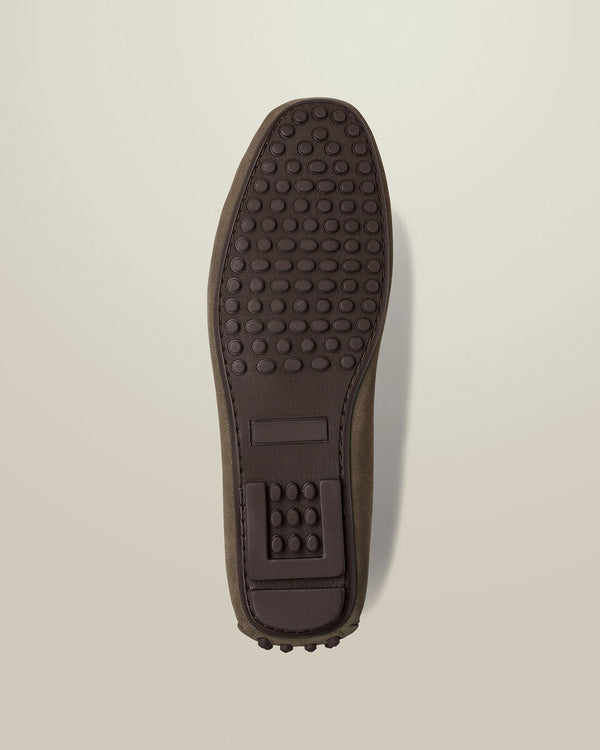 Suede Moccasins - Taupe