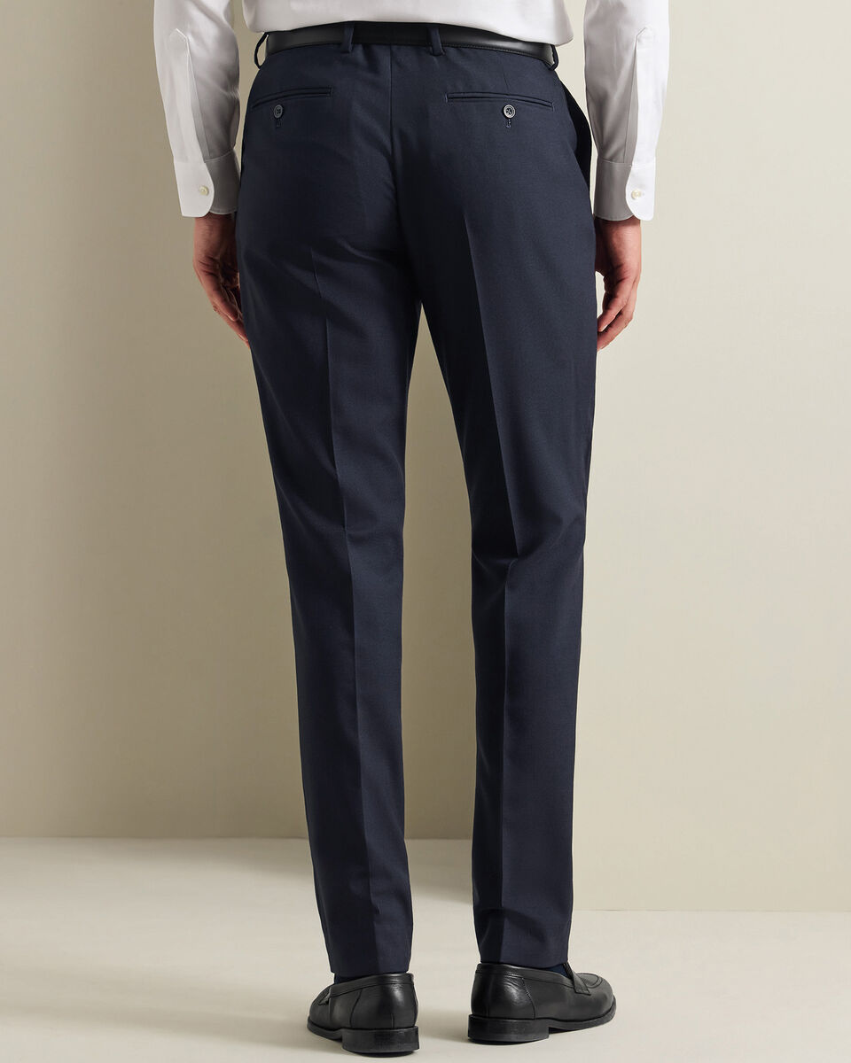 Natural Stretch Twill Suit Pants - Navy Secondary image