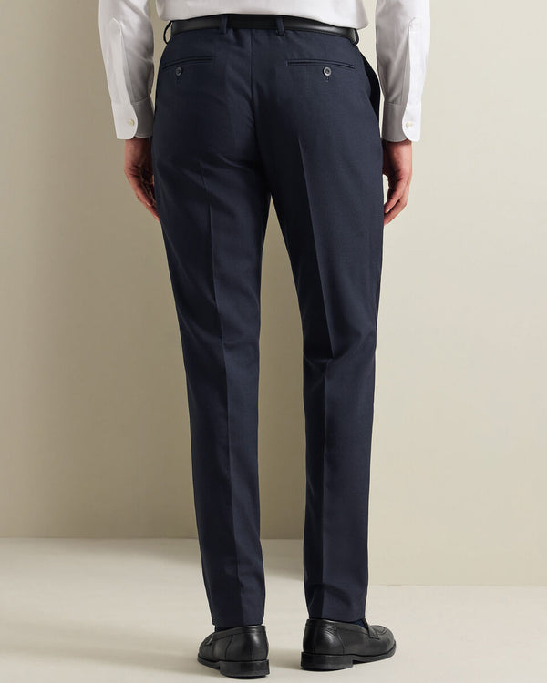 Natural Stretch Twill Suit Pants - Navy