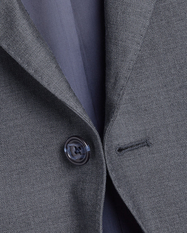 Natural Stretch Twill Suit Jacket - Airforce Blue