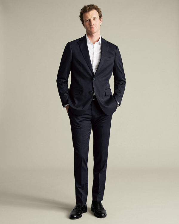 Suit Jacket - Navy Stripe