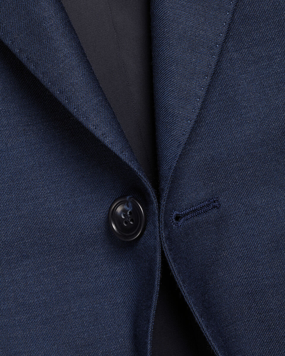Natural Stretch Twill Suit Jacket - Royal Blue