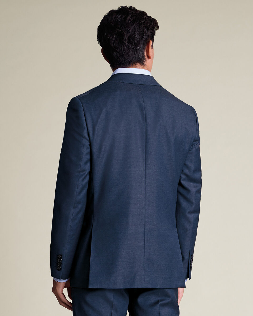 Natural Stretch Twill Suit Jacket - Royal Blue