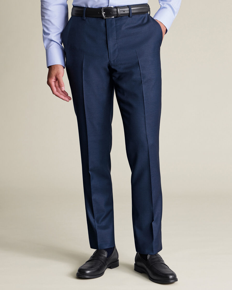 Natural Stretch Twill Suit Pants - Royal Blue Main image