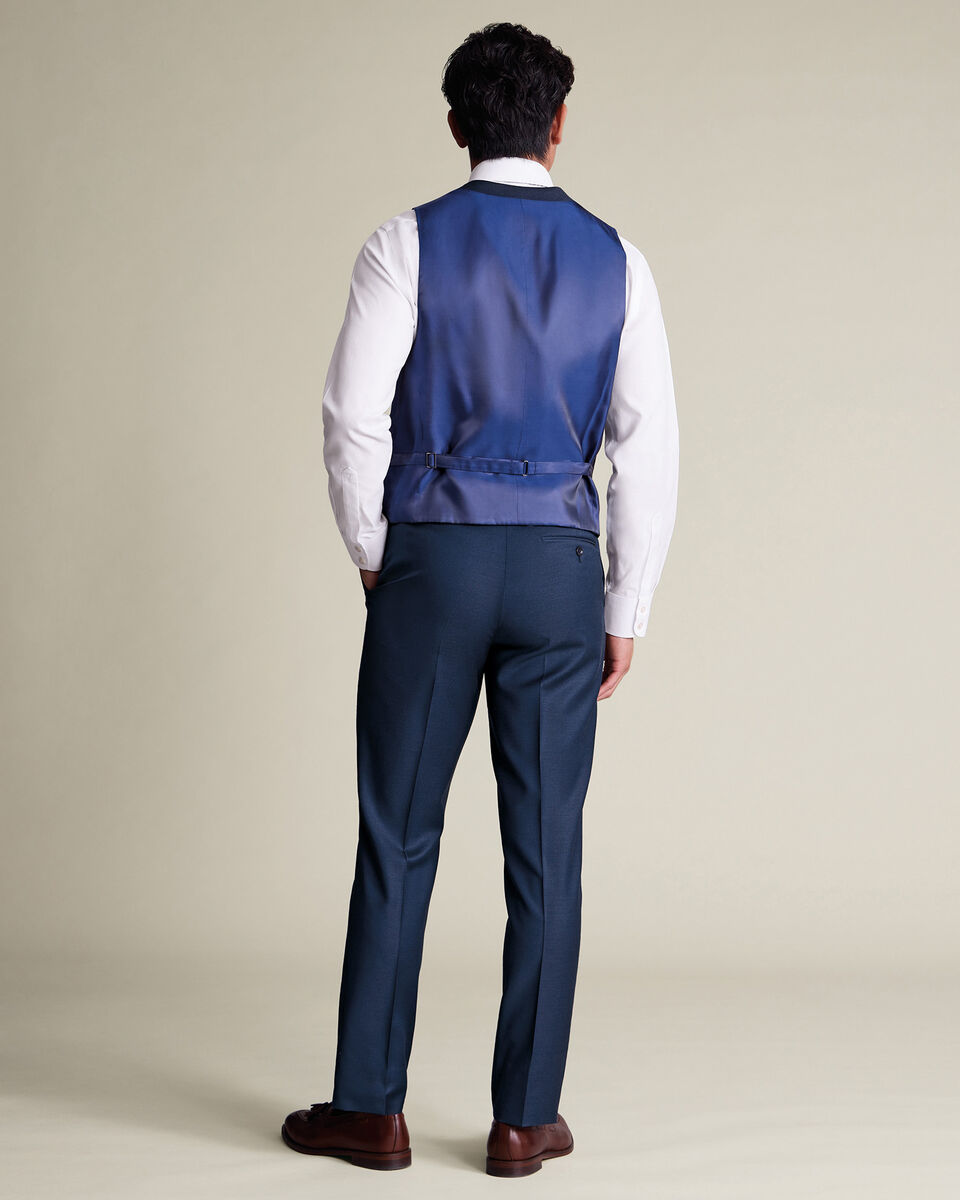 Natural Stretch Twill Vest - Royal Blue