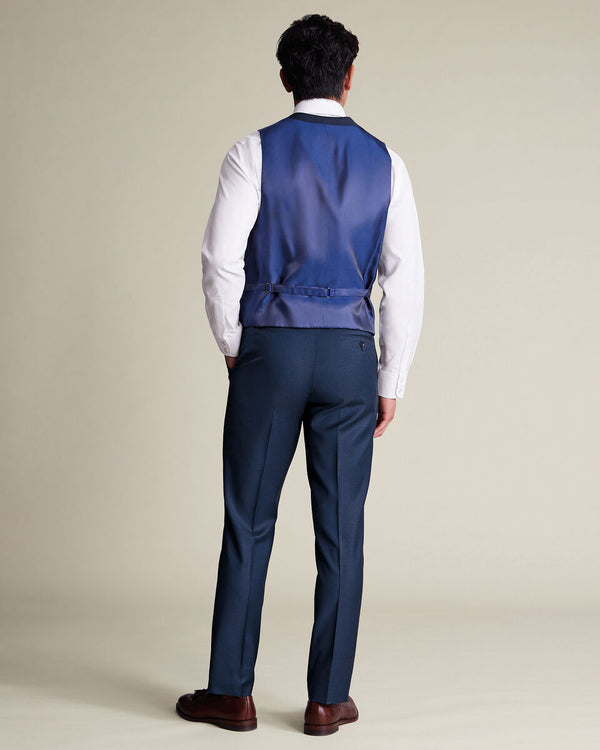 Natural Stretch Twill Vest - Royal Blue
