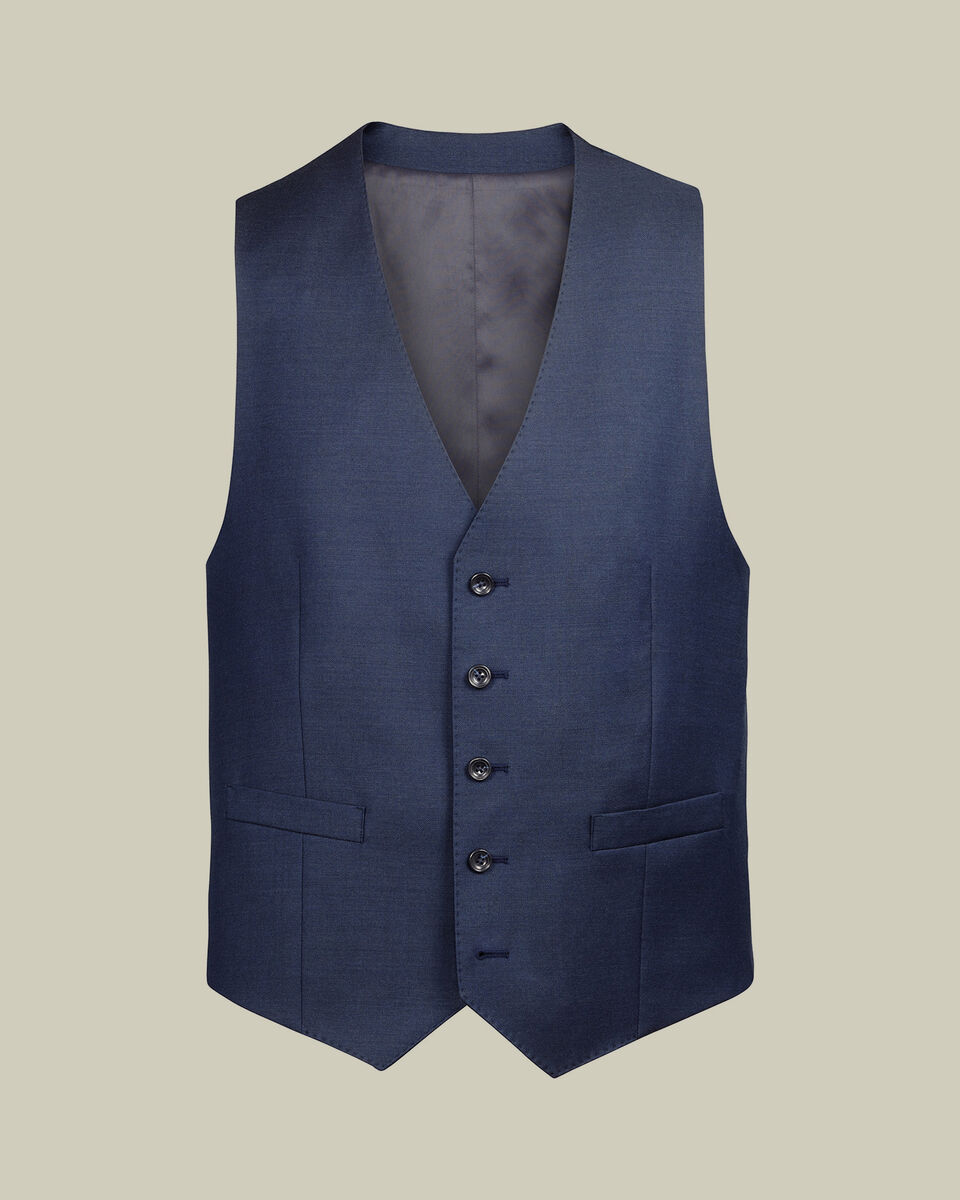 Natural Stretch Twill Vest - Royal Blue Main image