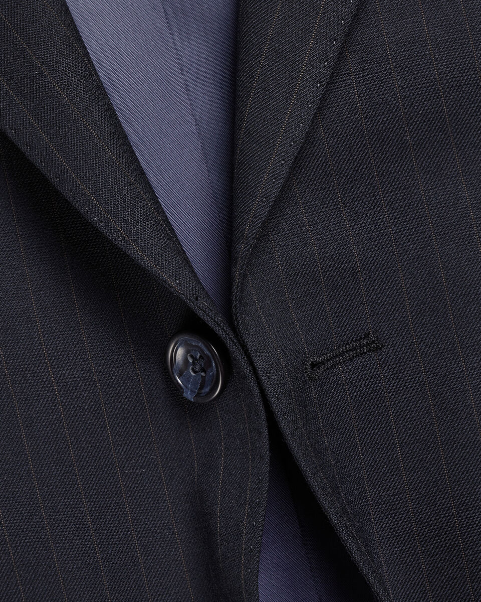 Stripe Suit Jacket - French Navy