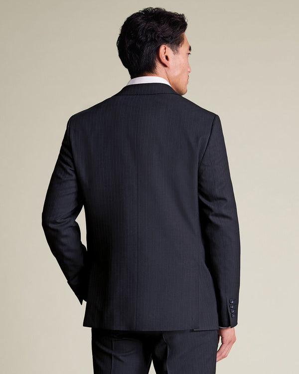 Stripe Suit Jacket - French Navy