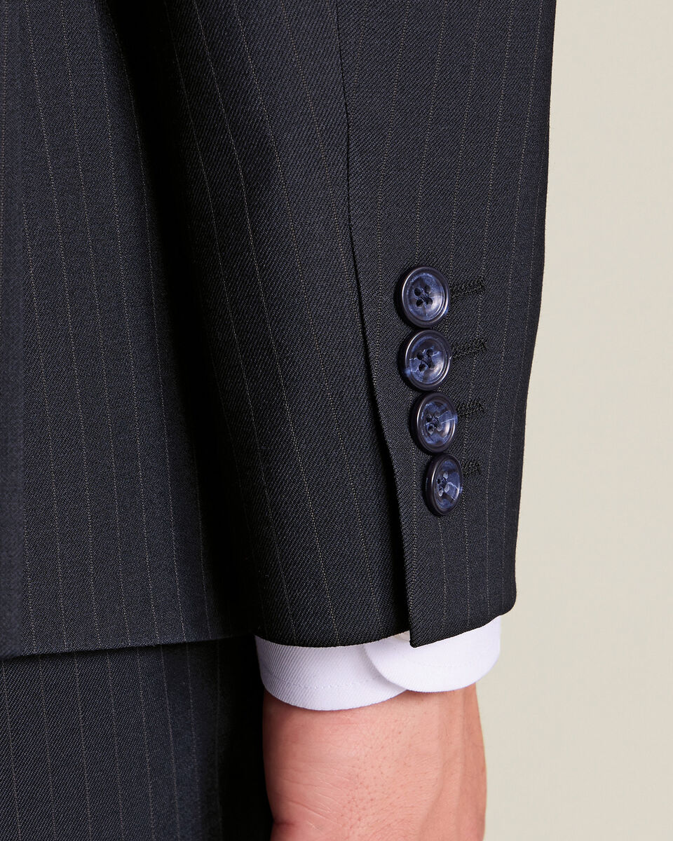 Stripe Suit Jacket - French Navy