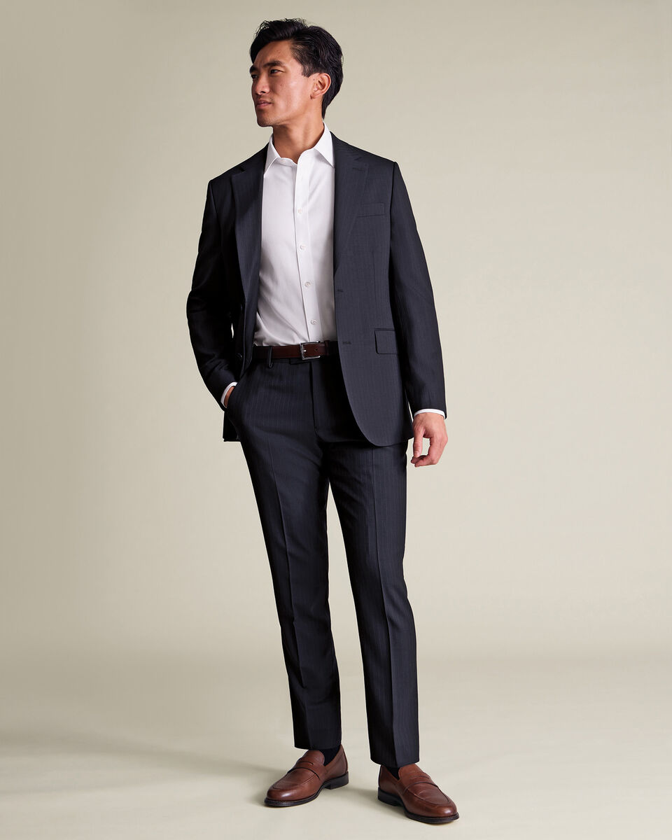 Stripe Suit Pants - French Navy